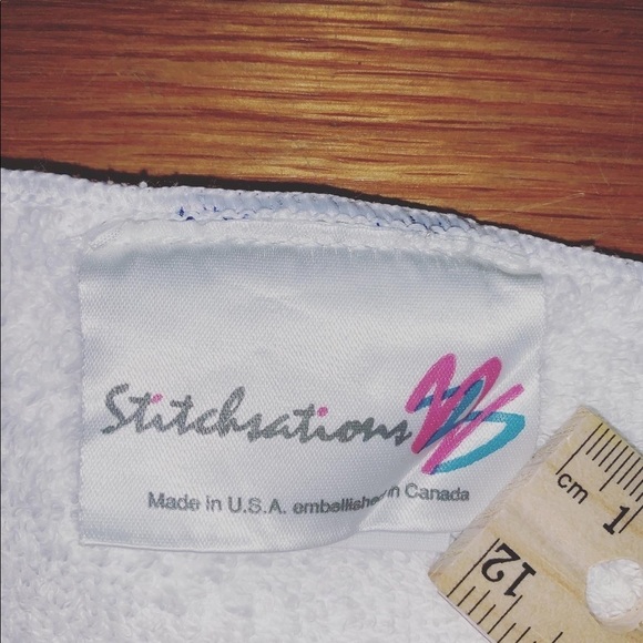 vintage 80s royal velvet bath Hand Towel  stitchsations hydrangea embroidery - Picture 13 of 14